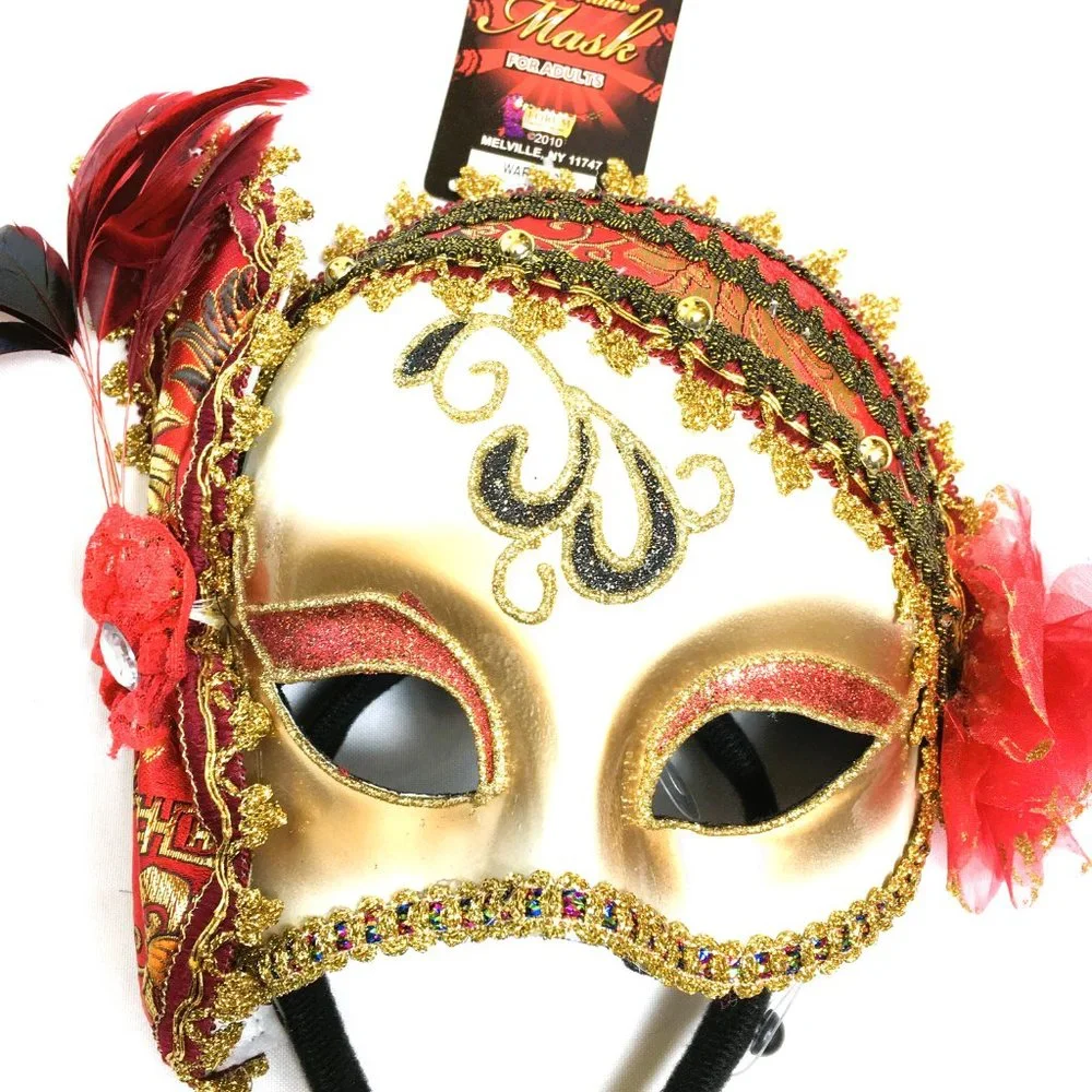 Venetian Victorian Roaring 20’s Half Mask NOS NWT